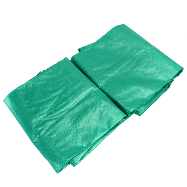 PE 5.4×7.3M/17.7×24Ft Outdoor Waterproof Camping Tarpaulin Field Camp Tent Cover Car Cover Canopy - MRSLM