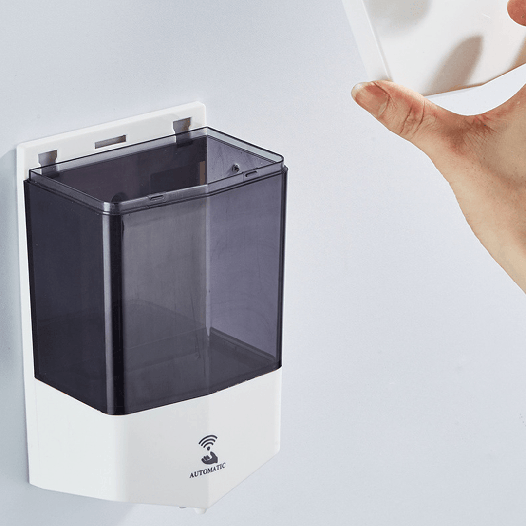 Automatic Soap Dispenser 600Ml Touchless Sensor Hand Sanitizer Detergent Dispenser Wall Mounted for Bathroom Kitchen - MRSLM