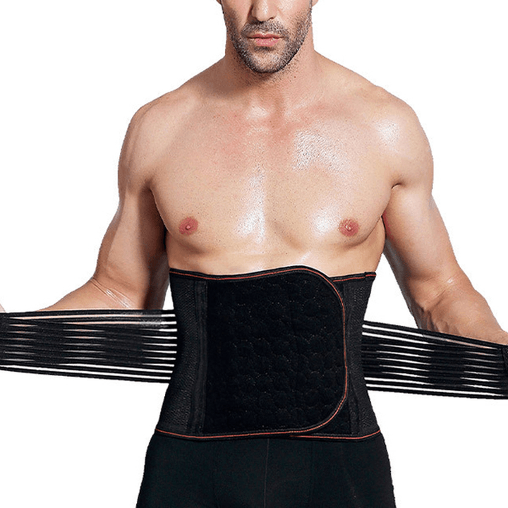 Men Elastic Belt Belly Body Sculpting Slim Trainning Waistband - MRSLM