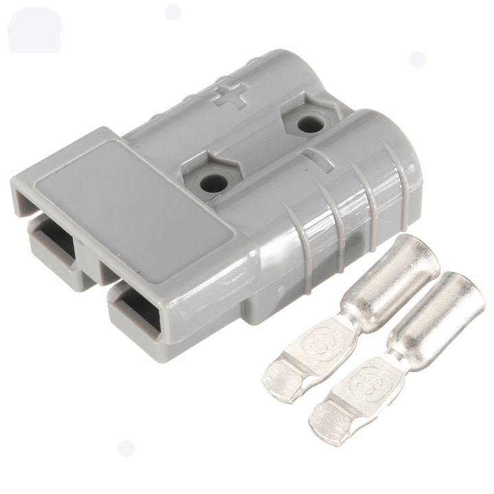 50A 8AWG Battery Quick Connector Plug Connect Terminal Disconnect Winch Trailer Grey - MRSLM