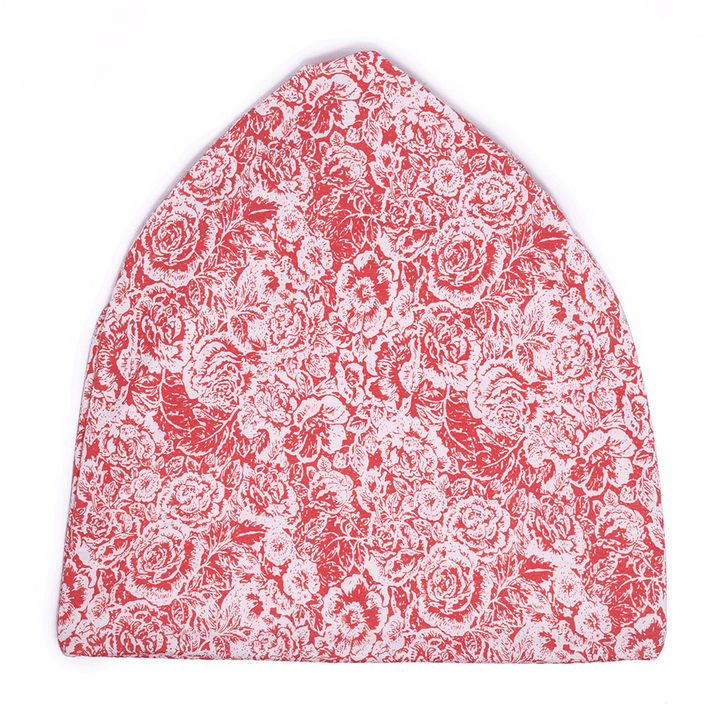 Unisex Pure Cotton Rose Blossom Print Turban Beanie Cap - MRSLM