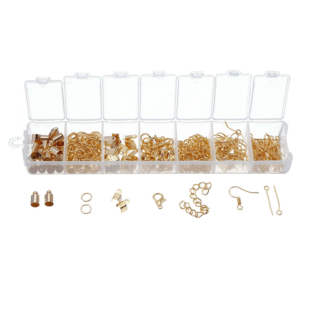 340Pcs Jewelry Findings Starter Kit Beading Making and Repair Tools Kit Replacement Accessories - MRSLM