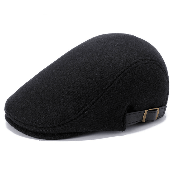 Outdoor Autumn and Winter Woolen Hat Men'S Beret - MRSLM