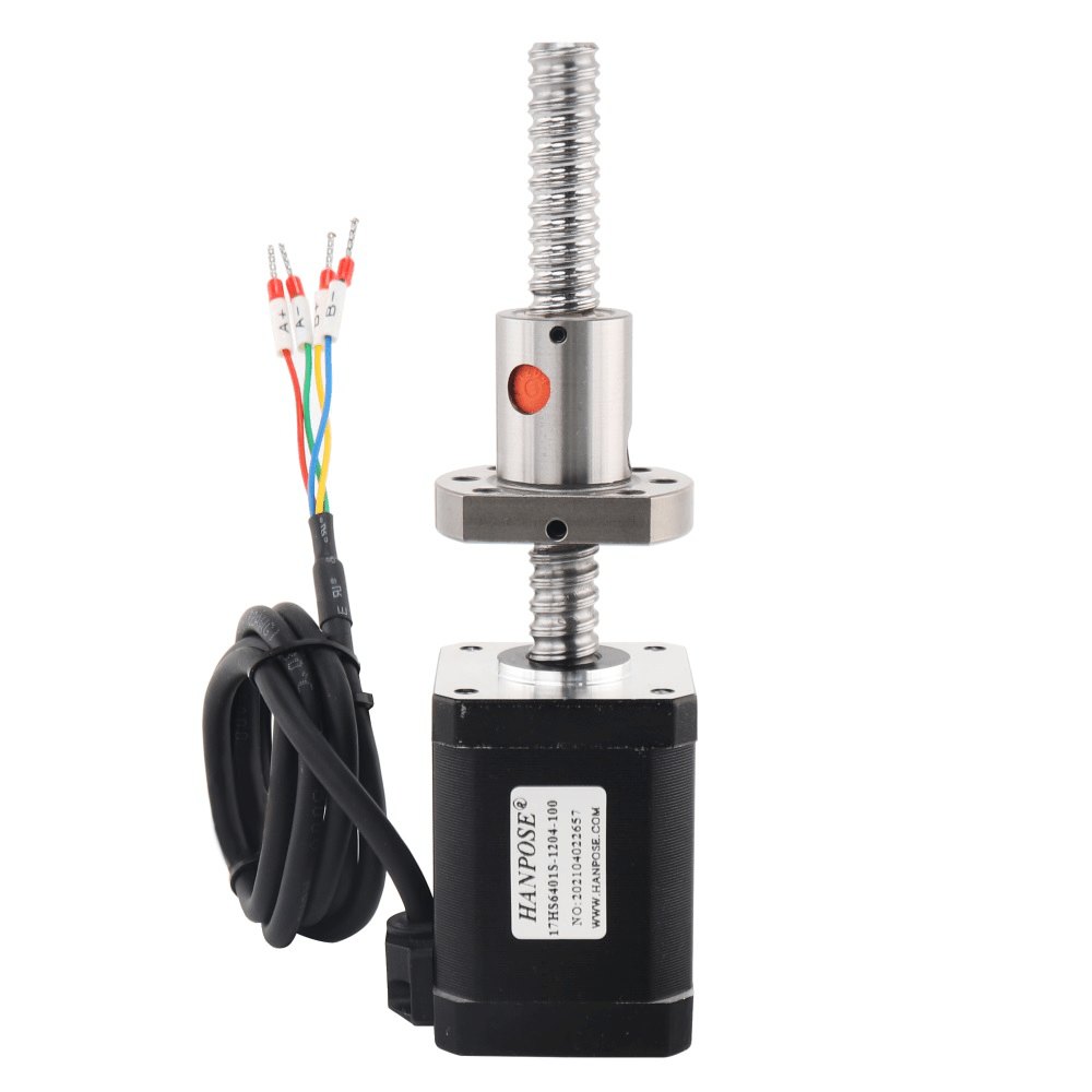 HANPOSE 300Mm SFU1204 Ball Screw Stepper Motor 4-Lead Nema 17 Stepper Motor 42BYGB40 42BYGB48 42BYGB60 - MRSLM