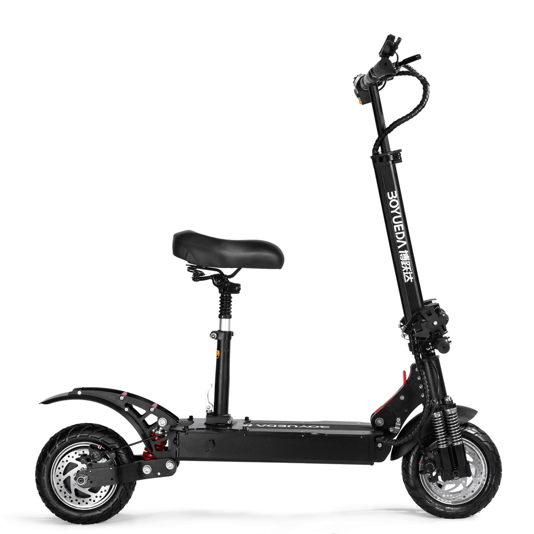 BOYUEDA Q7-2 28AH 52V 3200W Dual Motor Folding Electric Scooter 10Inch 60Km/H Top Speed 80-90Km Mileage Range Max Load 200Kg - MRSLM