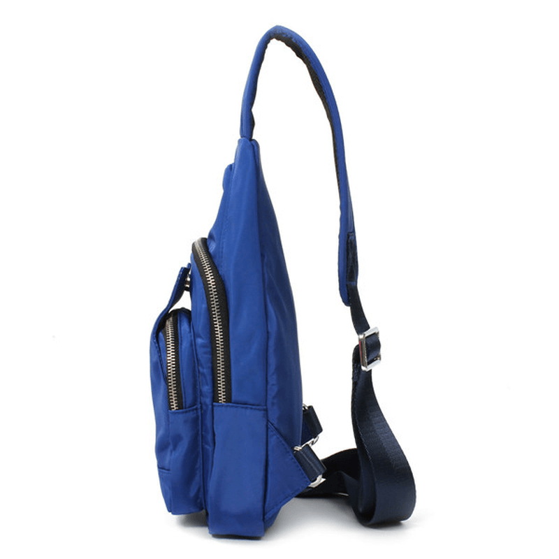 Women Men Nylon Chest Bags Sports Waterproof Crossbody Bags Casual Outdoor Bags - MRSLM