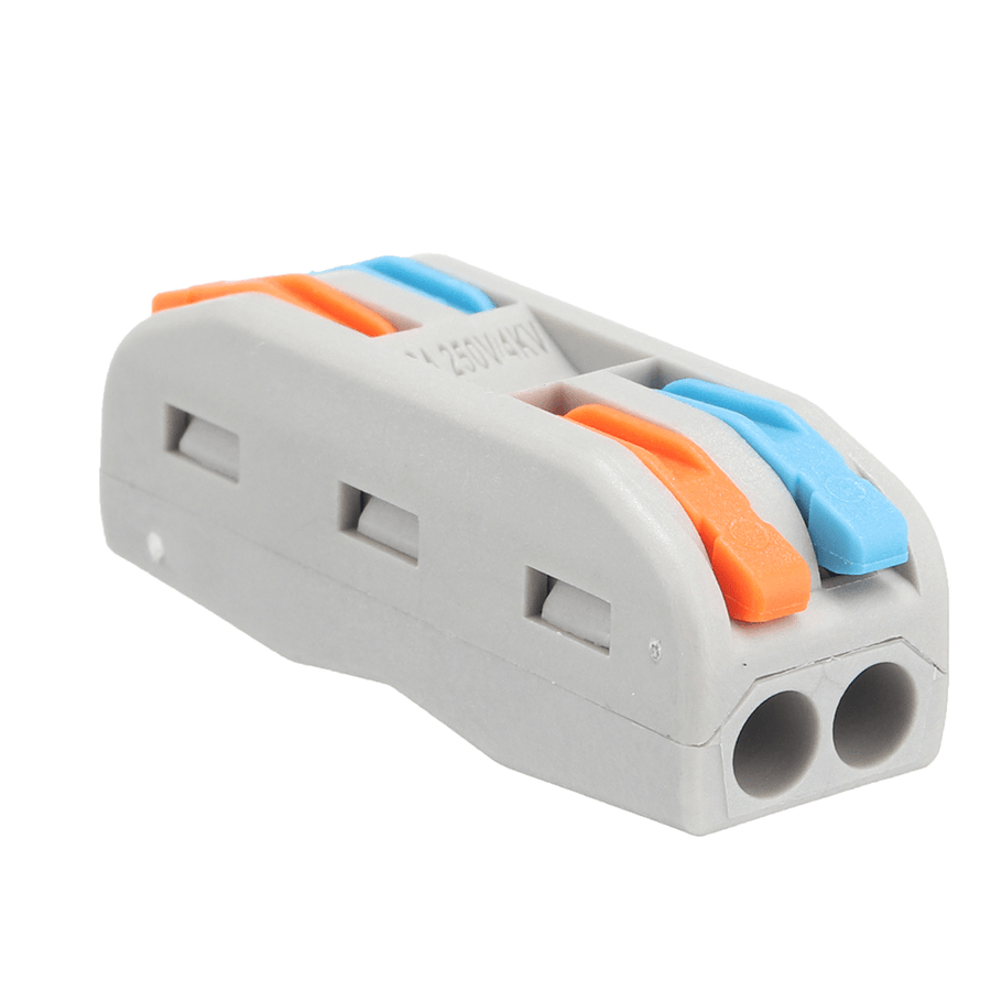 20Pcs PCT-2 2Pin Colorful Docking Connector Electrical Connectors Wire Terminal Block Universal Electrical Cable Wire Connector - MRSLM