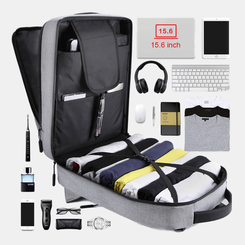 Men Large Capacity USB Outdoor Travel Backpack - MRSLM