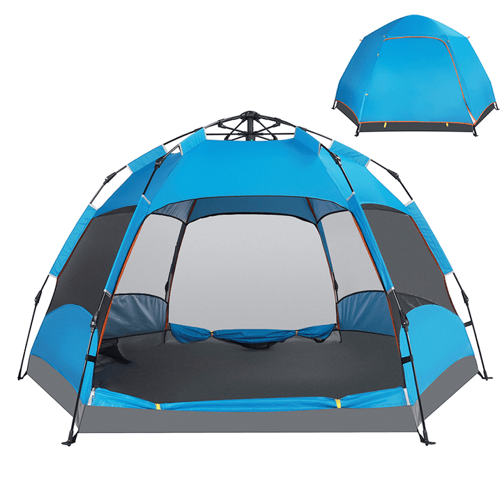 5-8 Person Portable Camping Tent Anti-Sun Waterproof Double Layer Fully Auto Outdoor Camping Tent - MRSLM