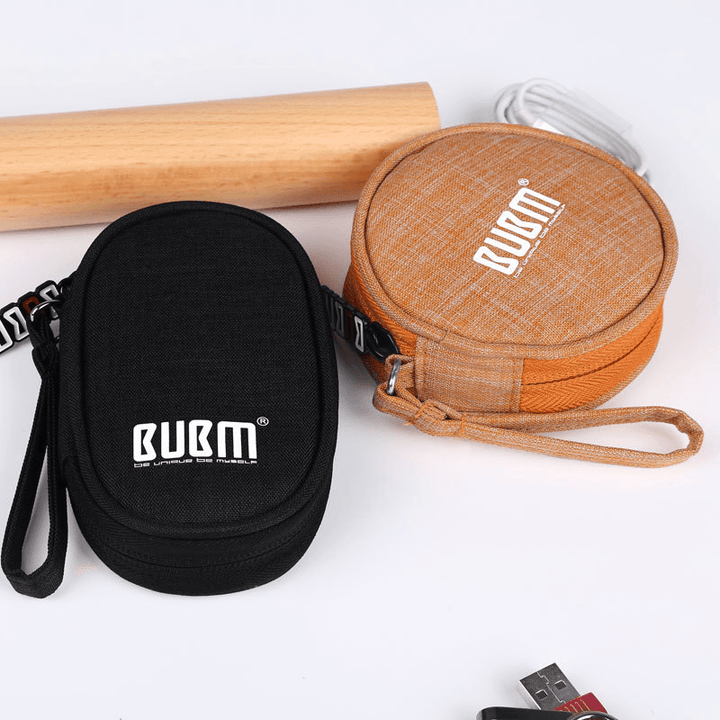 BUBM Travel Carrying Case for Small Electronics and Accessories Earphone Earbuds Cable Change Purse - MRSLM