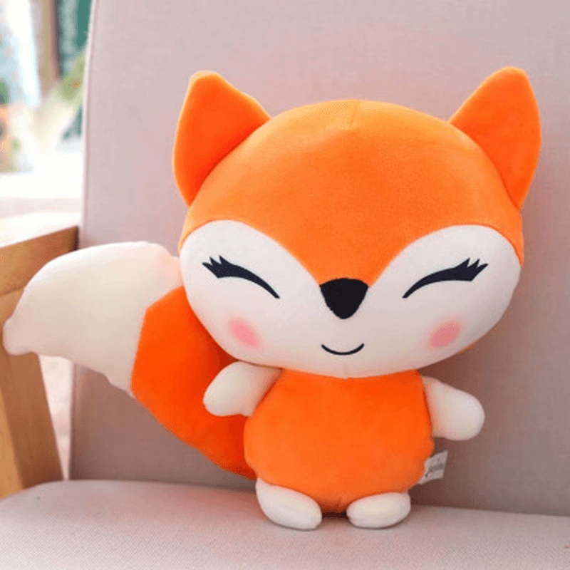 Cartoon Little Fox Doll Plush Toy Soft Ragdoll Cute Children'S Doll Give Girl Birthday Gift - MRSLM