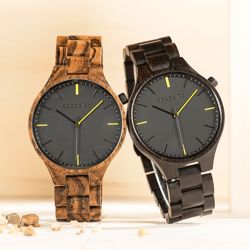 BOBO BIRD S27 Casual Style Men Wrist Watch Wooden Creative Quartz Watches - MRSLM