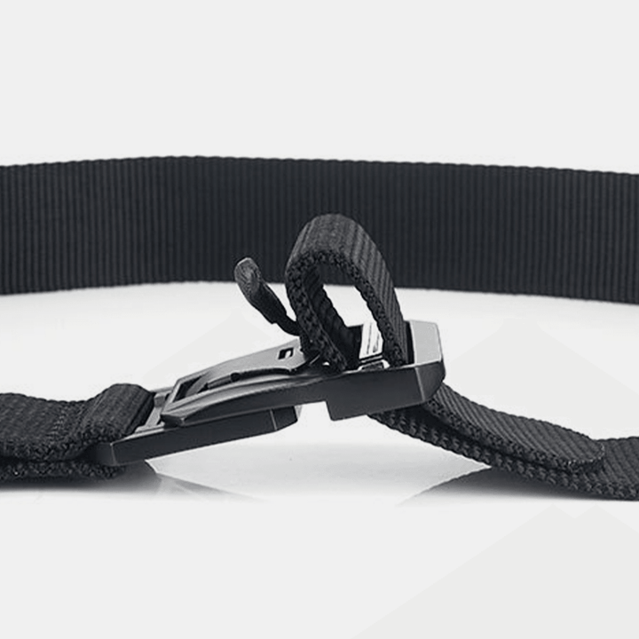 Men Nylon Braided 125Cm Magnet Quick Release Buckle Multifunctional Outdoor Military Training Tactical Belts - MRSLM