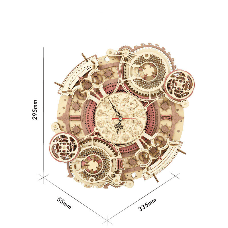 3D Three-Dimensional Puzzle Assembly Model Clock - MRSLM