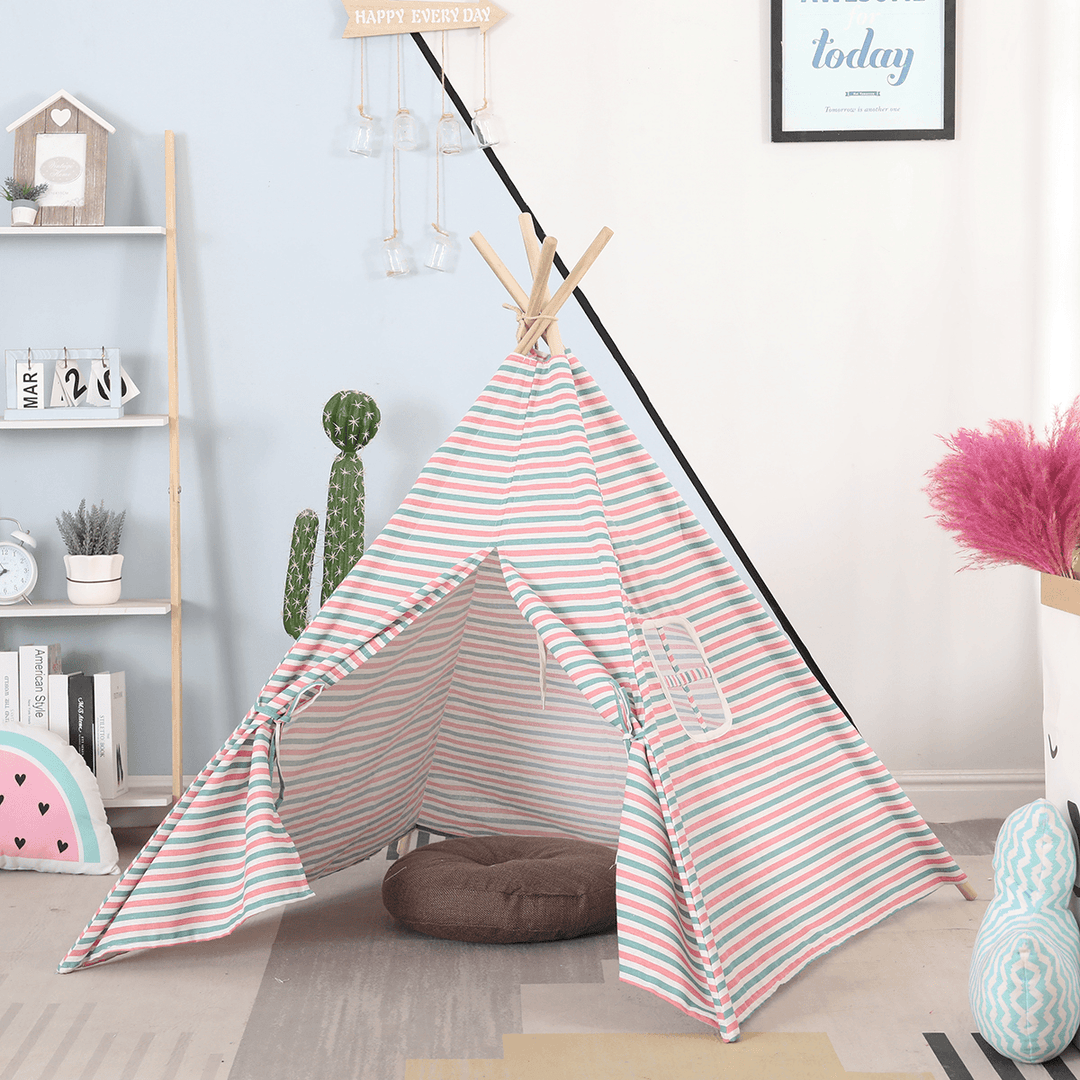 Indoor Children Kids Play Tent Teepee Wigwam Gift Pretend Playhouse Sleeping Dome Toys Castle Cubby - MRSLM