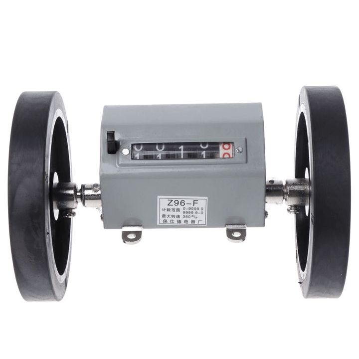 Z96-F 0-9999.9M Mechanical Length Distance Meter Counter Double Rolling Wheel - MRSLM