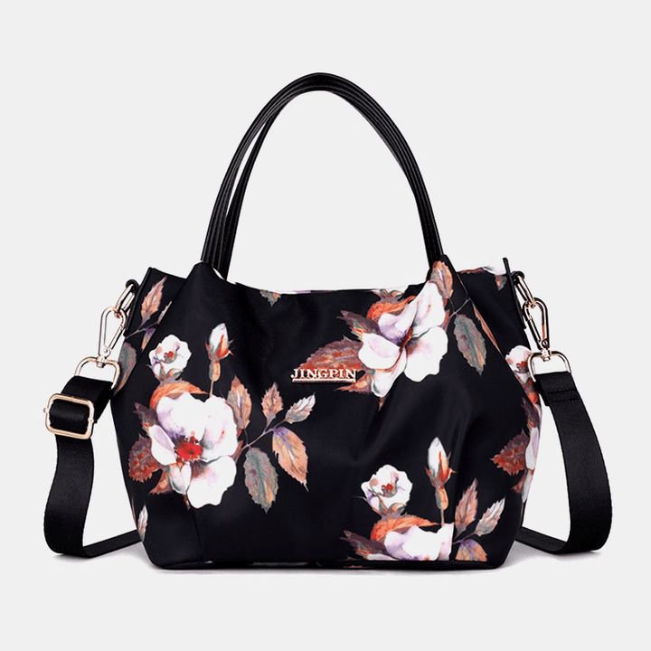 Women Fashion Flower Handbag Printed Crossbody Bag - MRSLM