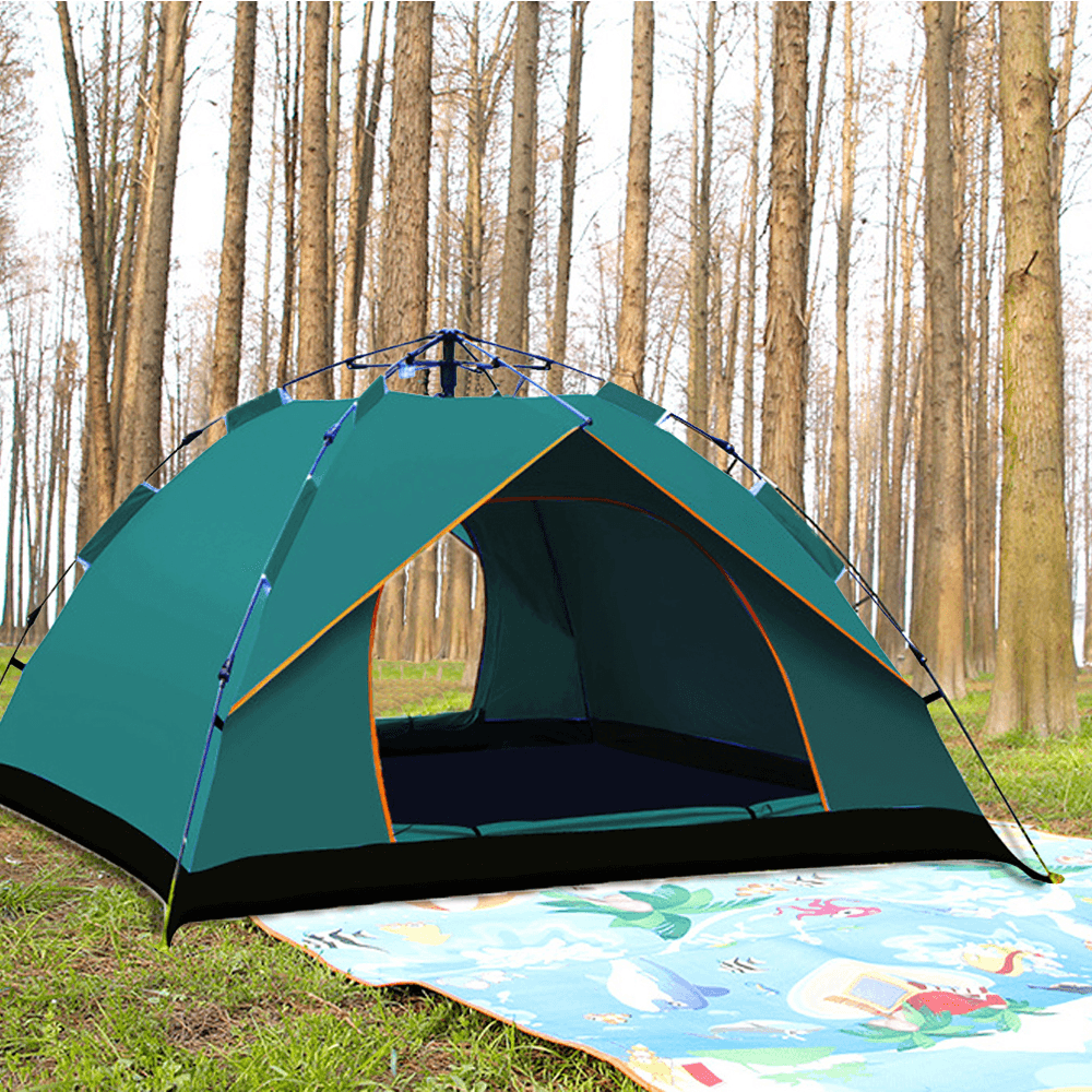 Ipree® 3-5 People Waterproof Camping Tent 210T PU Fabric UV Protectionof Tent for Outdoor Travel Hiking Camping - MRSLM