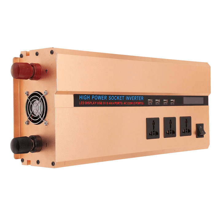 8000W Peak 3000W Modified Sine Wave Power Inverter 12V/24V to 220V 12V to 110V DC to AC Converter - MRSLM