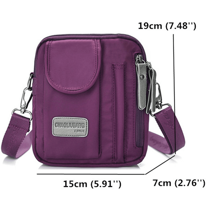 Women Men Nylon Light Weight Waterproof Messenger Bags Casual Shoulderbags Messenger Bags - MRSLM