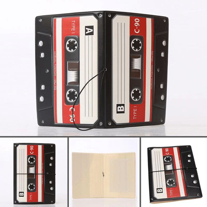 PVC Passport Holder 3D Tape Recorder Card Holder - MRSLM