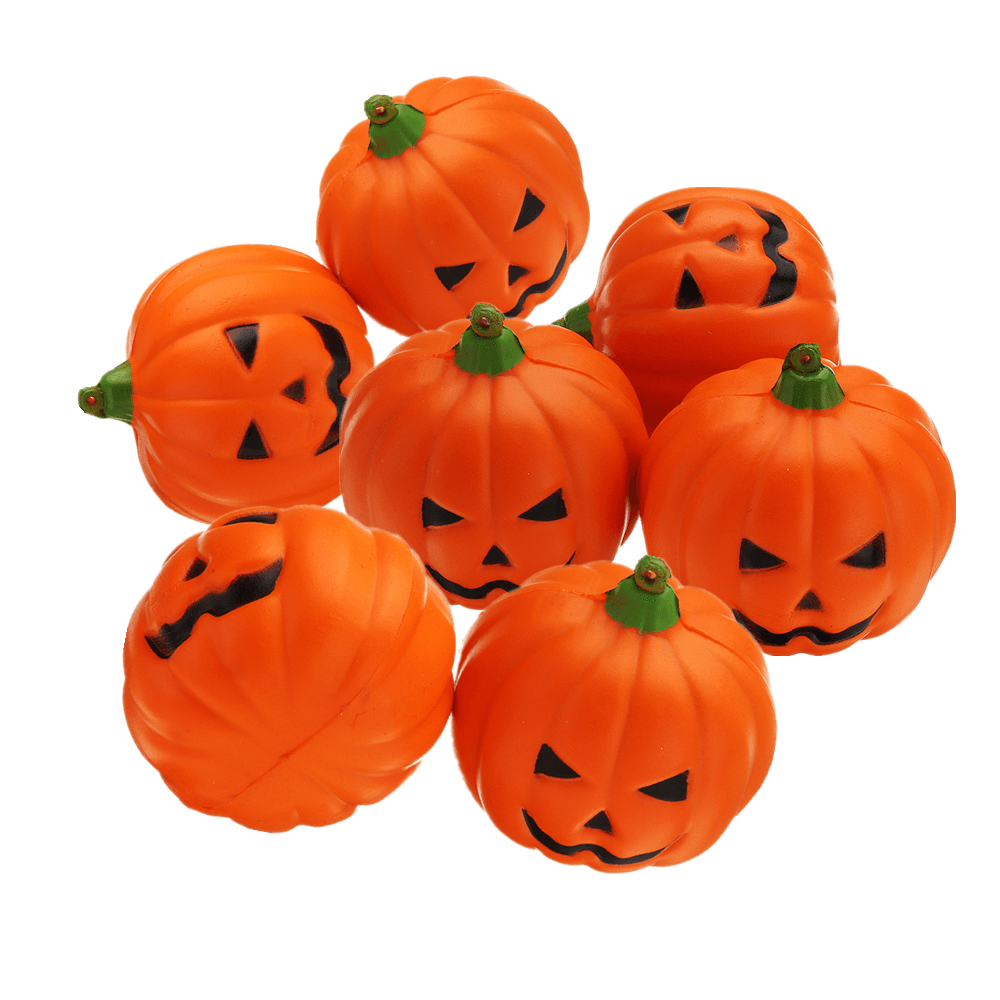 Wholesale 20PCS 7CM Halloween Squishy Simulation Random Super Slow Rising Smile Pumpkin Squishy Fun Toys Decoration - MRSLM