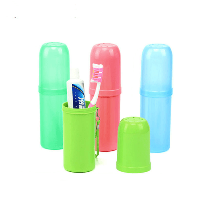 Honana Protable Outdoor Travel Toothbrush Storage Box Holder Toothpaste Towel Cup Organizer - MRSLM