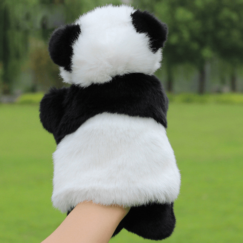 Baby Plush Toys Cute Cartoon Panda Hand Puppet Baby Kids Doll Plush Toy Hand Puppets Children Story - MRSLM