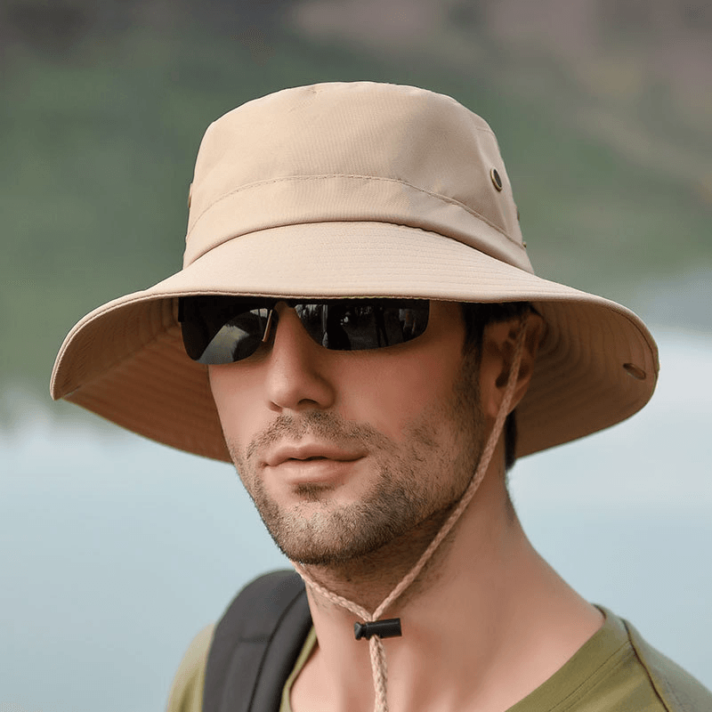 Tactical Cap Outdoor Fisherman Hat Folding Portable Bucket Hat Hiking Climbing Sun Protection Floppy Hat - MRSLM