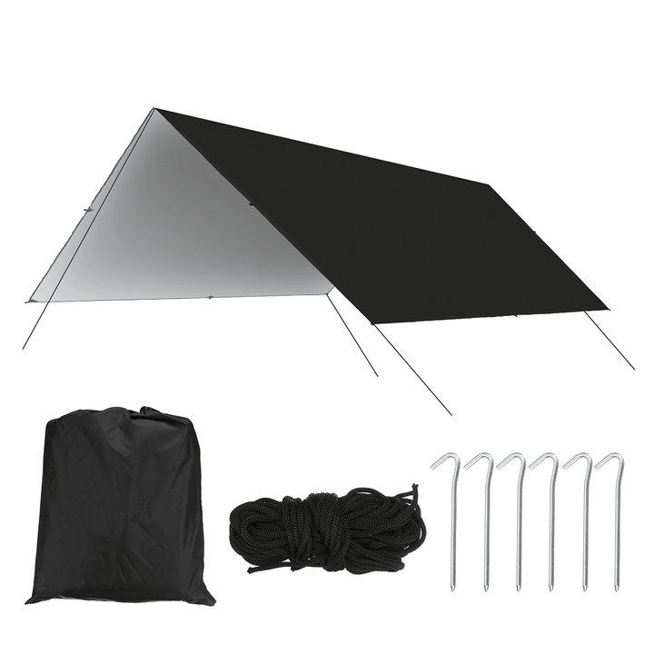 3X3M Awning Waterproof Canopy Sunshade Hammock Rain Beach Sun Shelter Camping Tent - MRSLM