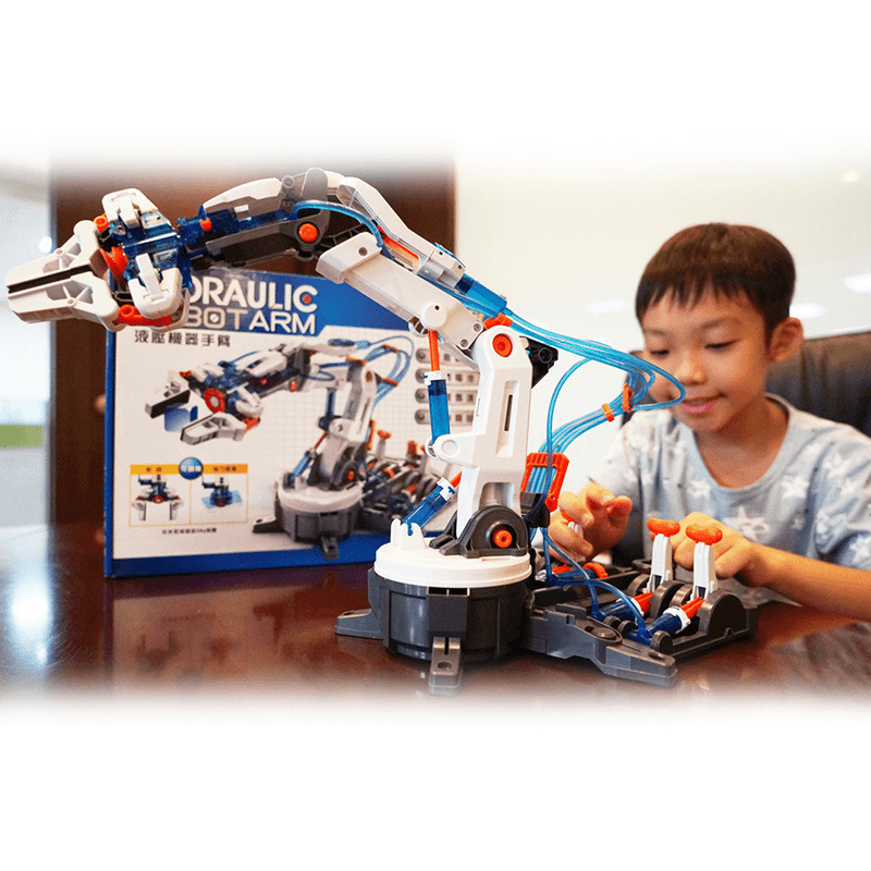 Scientific Experiment DIY Hydraulic Robot Arm Educational Toy Model Assembly - MRSLM