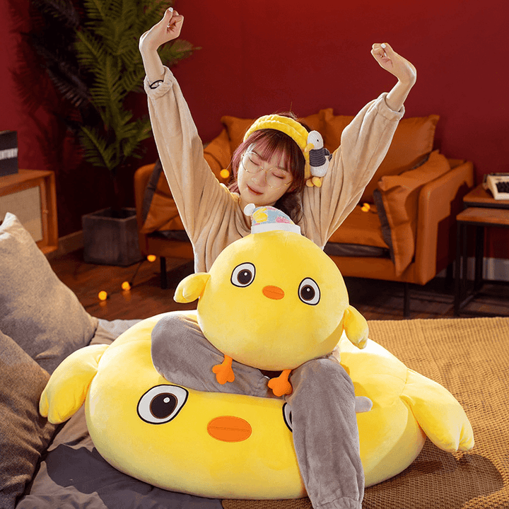 Soft Little Yellow Chicken Doll Sleeping Chicken Doll Plush Toy Accompany Sleeping Pillow Cartoon Children'S Gift - MRSLM