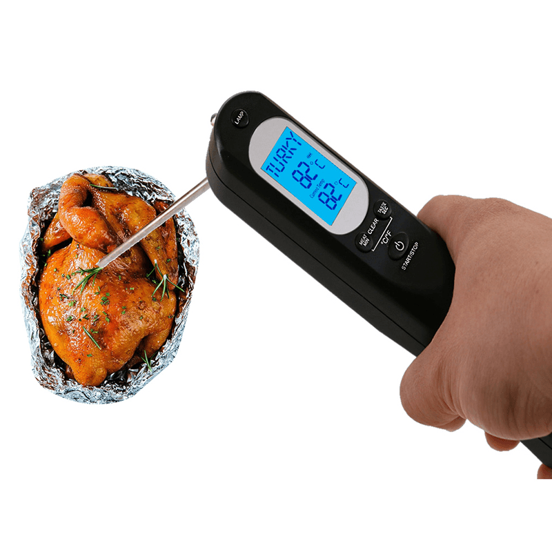 Minleaf ML-CT3 Kitchen Food Thermometer USB Thermometer Alarm Thermometer Temperature Voice Alarm - MRSLM