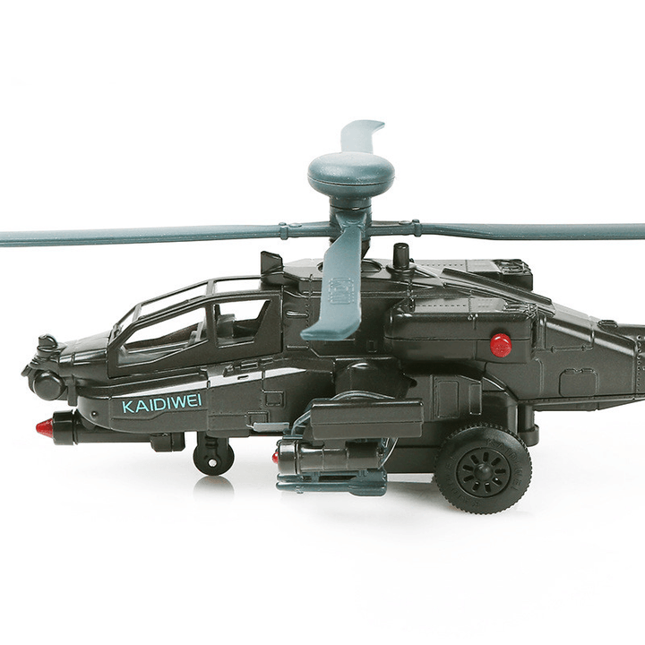 Apache Gunship Model Alloy Sound and Light Military AH-64D Aircraft - MRSLM