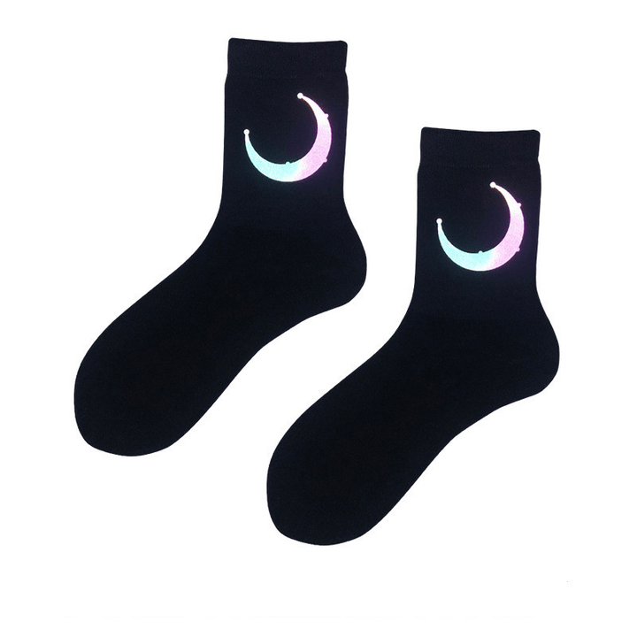 All Match Couple Socks Long Tube Reflective Socks - MRSLM