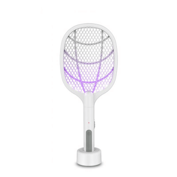 2 in 1 LED Mosquito Killer Lamp USB Rechargeable Fly Swatter 3000V Electric Bug Zapper Insect Killer - MRSLM