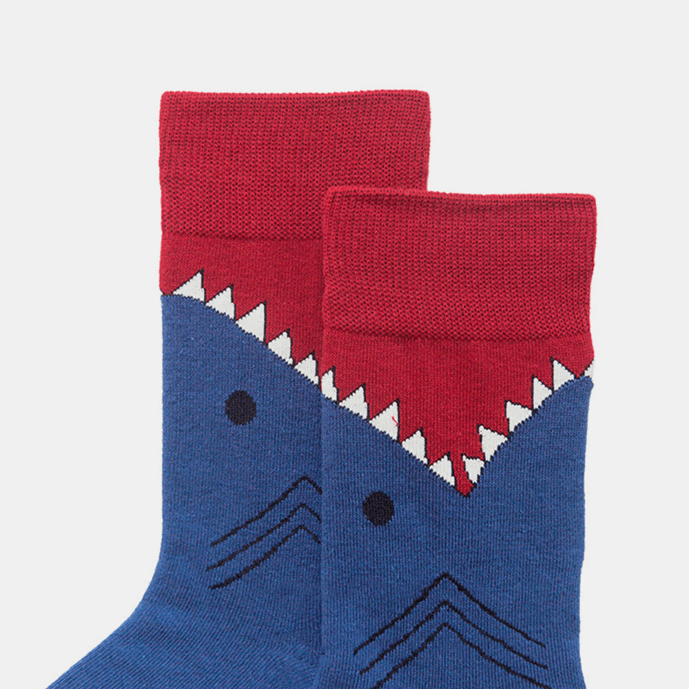 Shark Series Cotton Couple Models Trendy Personality Socks Street - MRSLM