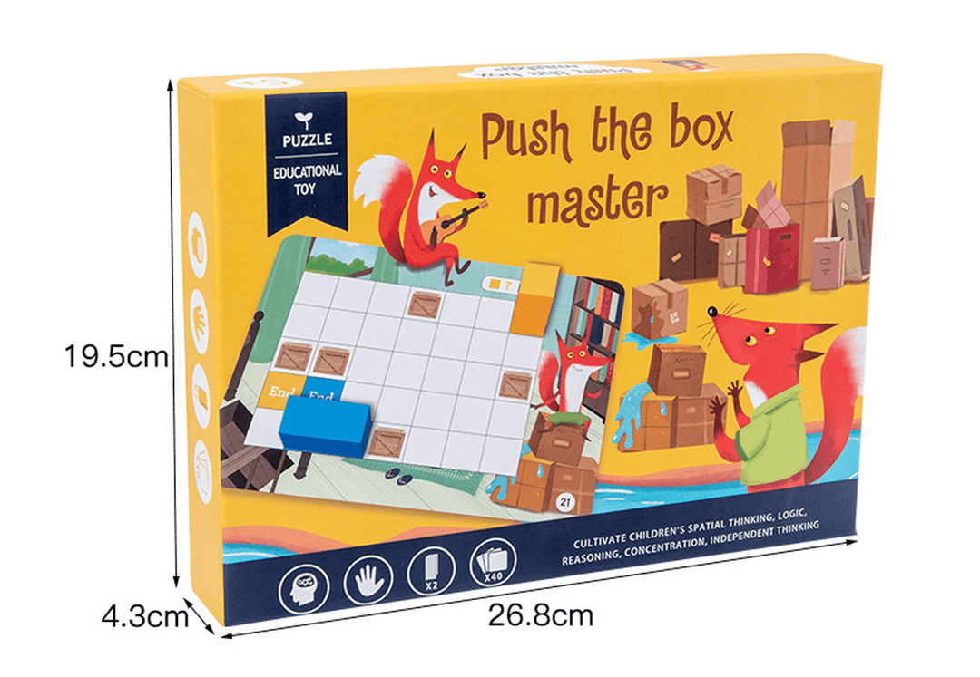 Wooden Push Box Master Children'S Concentration - MRSLM