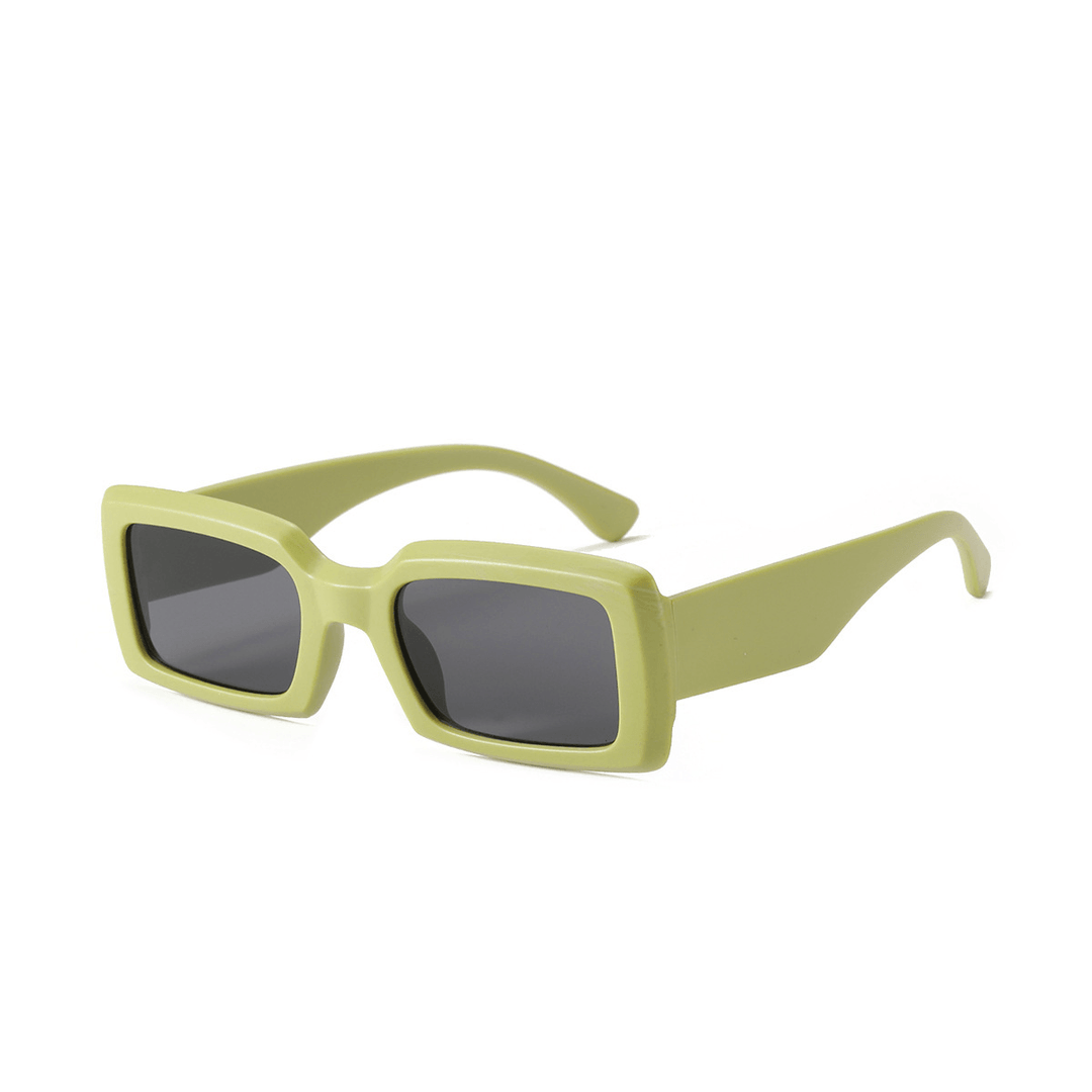 Fashion Prsonality Square Avocado Green Sunglasses - MRSLM