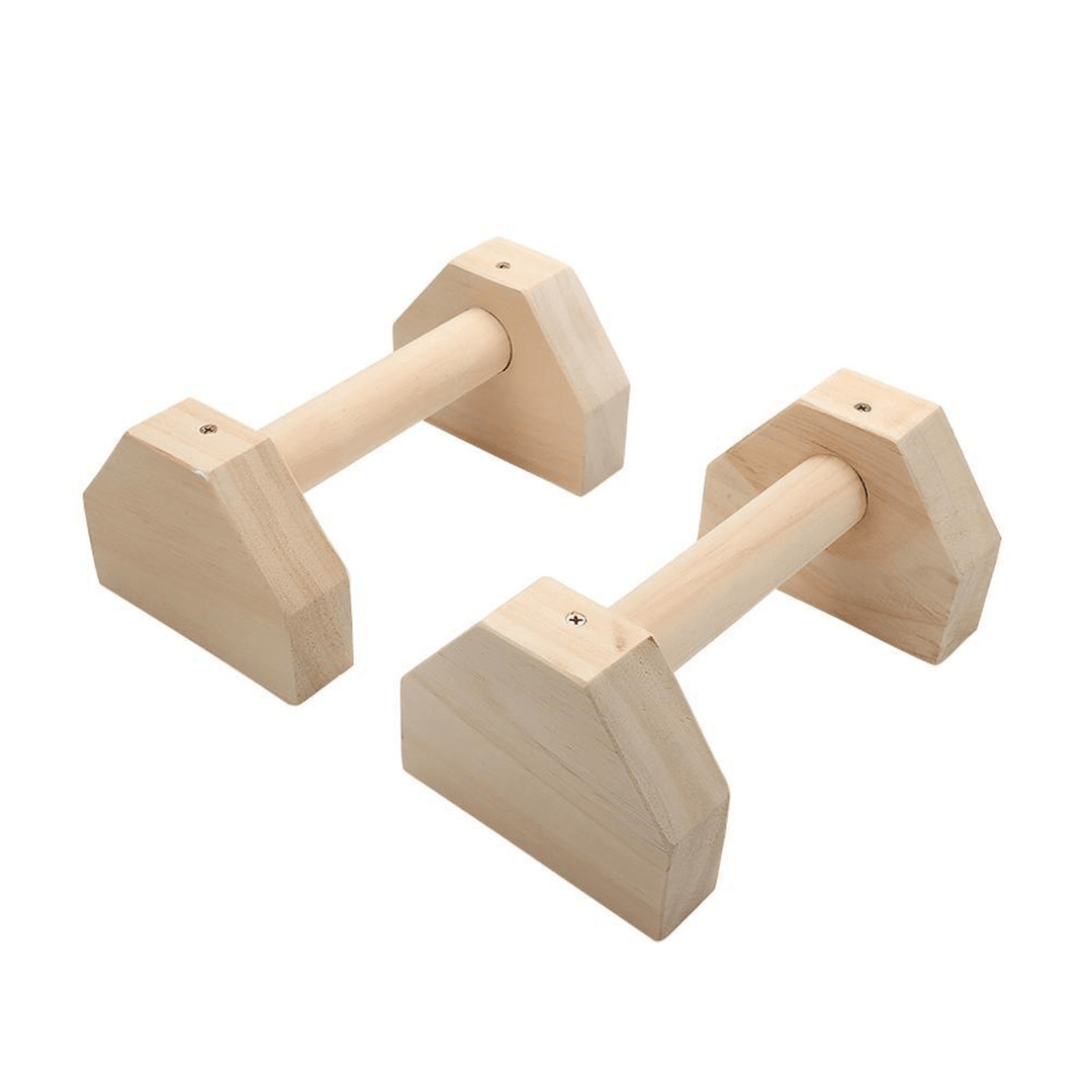 KALOAD Wooden Parallettes Gymnastics Calisthenics Handstand Bar Fitness Push up Stand - MRSLM