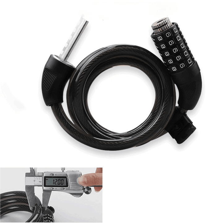 GUB SF-31 Bicycle Locks Thickened 1.2M 325G Bike Password Lock Cable Steel PVC Cycling Accessories - MRSLM