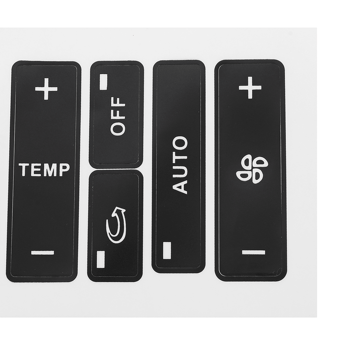 Car Button Repair Stickers A/C Heater Switch Control Button Repair Decal Sticker Set - MRSLM