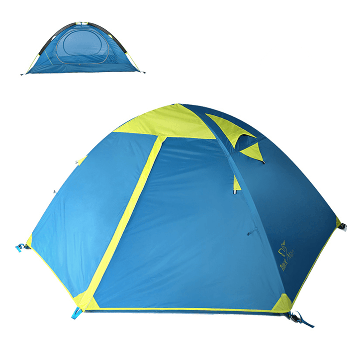 Trackman TM1218 Outdoor 2 Person Camping Tent Double Layers 82.6X55X43.3Inch 3 Season Hiking Tents - MRSLM