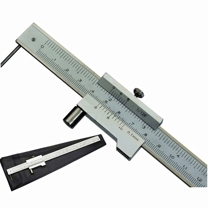 0-200Mm Marking Vernier Caliper with Carbide Scriber Parallel Marking Gauging Ruler Measuring Instrument Tool - MRSLM