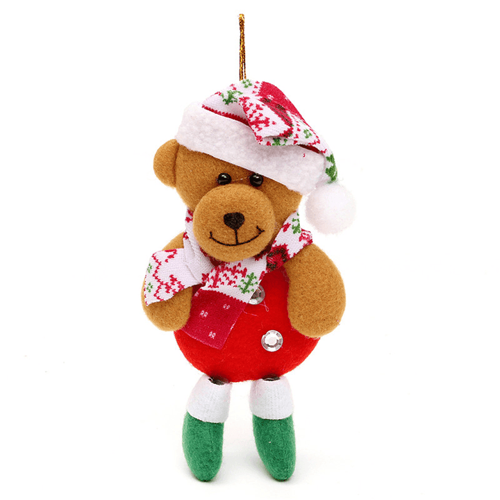 Snowman Bear Elk Ornament Christmas Classical Tree Decoration Home Decor - MRSLM