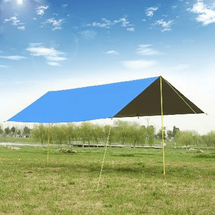 210X150Cm Outdoor Camping Tent Tarp Sunshade Rain Shelter Awning Waterproof Picnic Mat - MRSLM