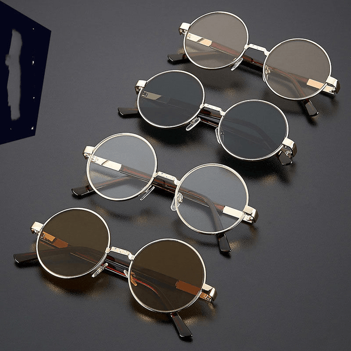 Crystal Flat Glasses Unpredictable Male round Stone Mirror Female Eye-Catching Eye Care - MRSLM