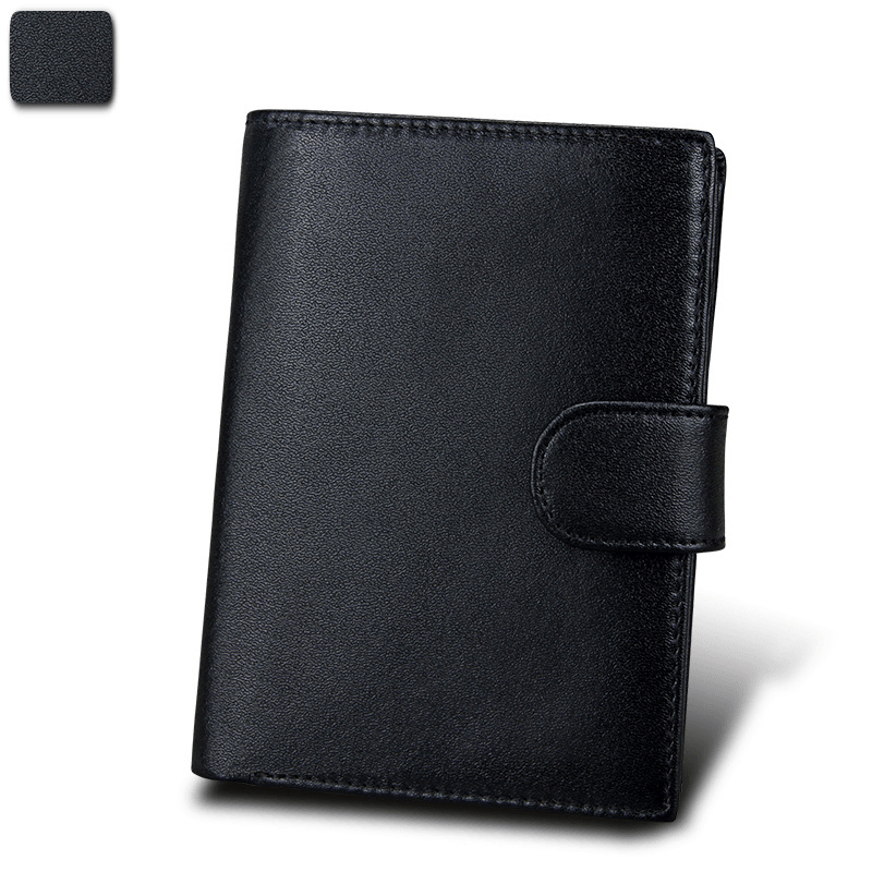 Men Retro RFID Fashion Genuine Leather Multifunctional Wallet - MRSLM