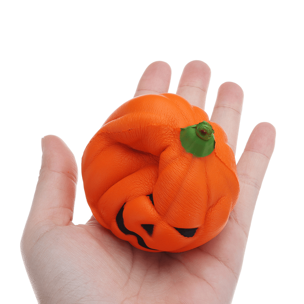 Wholesale 20PCS 7CM Halloween Squishy Simulation Random Super Slow Rising Smile Pumpkin Squishy Fun Toys Decoration - MRSLM