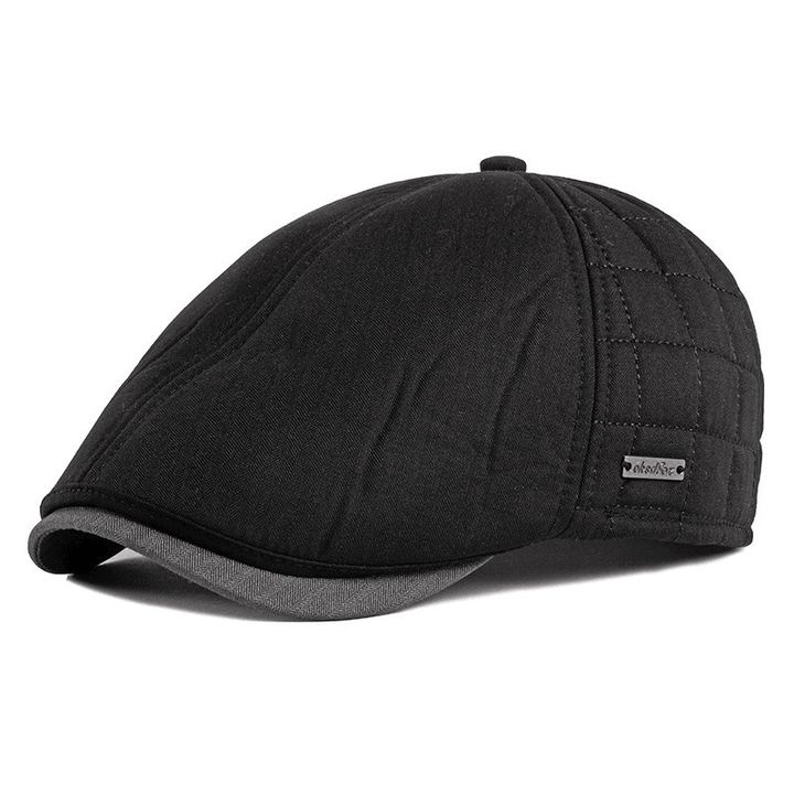 Peaked Cap Men Middle-Aged and Elderly Autumn and Winter New Thickening - MRSLM